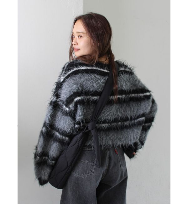 Ungrid「シャギーボーダールーズニット」|ニット・セーター|