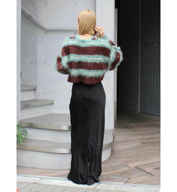 Ungrid「シャギーボーダールーズニット」|ニット・セーター|