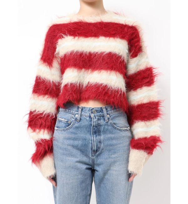 Ungrid「シャギーボーダールーズニット」|ニット・セーター|