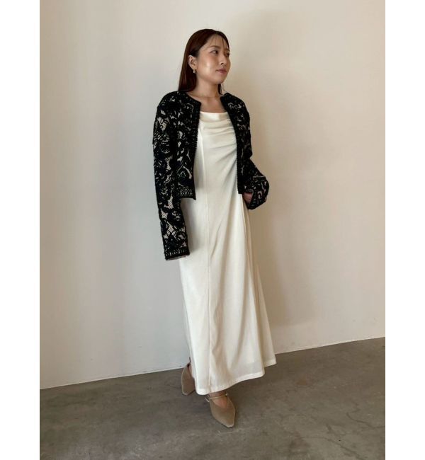 LAGUNAMOON「【WEB限定カラーあり】コードエンブロイダリーニットカーデ」|カーディガン|