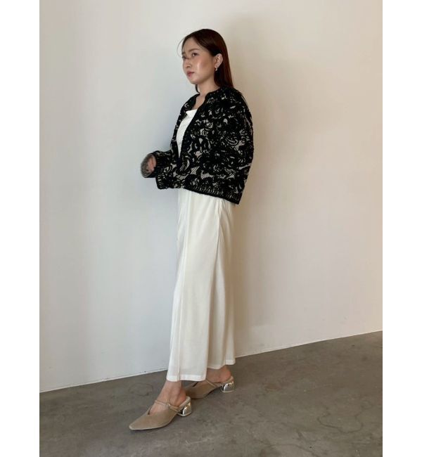 LAGUNAMOON「【WEB限定カラーあり】コードエンブロイダリーニットカーデ」|カーディガン|