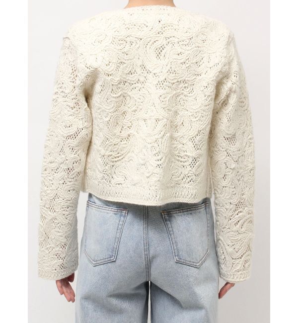 LAGUNAMOON「【WEB限定カラーあり】コードエンブロイダリーニットカーデ」|カーディガン|