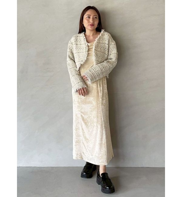 LAGUNAMOON「テープヤーンツイードジャケット」|その他|