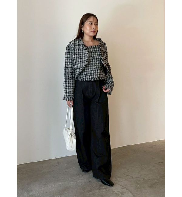 LAGUNAMOON「テープヤーンツイードジャケット」|その他|