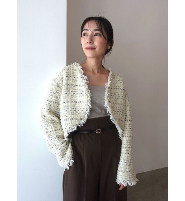 LAGUNAMOON「テープヤーンツイードジャケット」|その他|