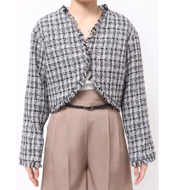 LAGUNAMOON「テープヤーンツイードジャケット」|その他|