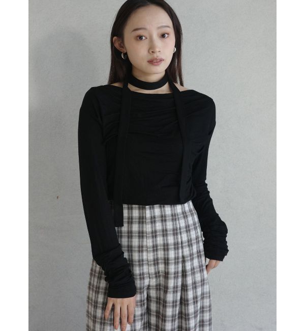 LAGUNAMOON「シンプルウエストデザインワイドパンツ」|その他|