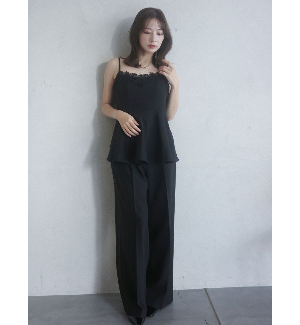 LAGUNAMOON「シンプルウエストデザインワイドパンツ」|その他|