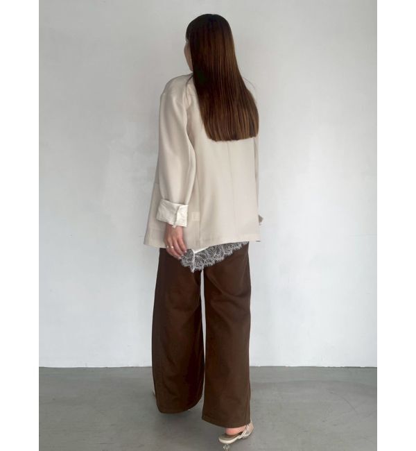 LAGUNAMOON「アシンメトリーレースサテンキャミソール」|キャミソール|