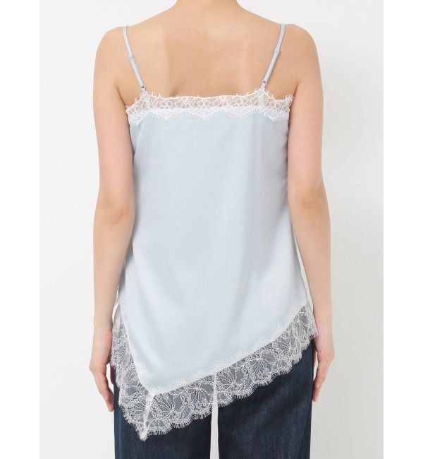 LAGUNAMOON「アシンメトリーレースサテンキャミソール」|キャミソール|