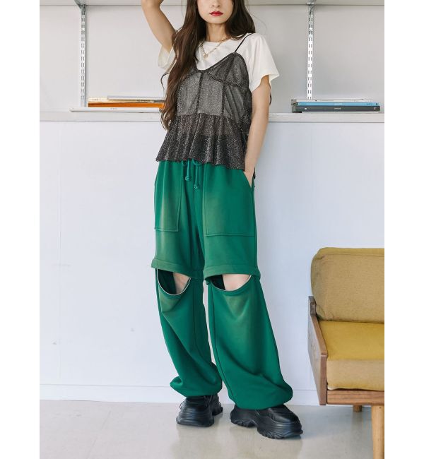 jouetie「チュールドッキングTシャツ」|キャミソール|