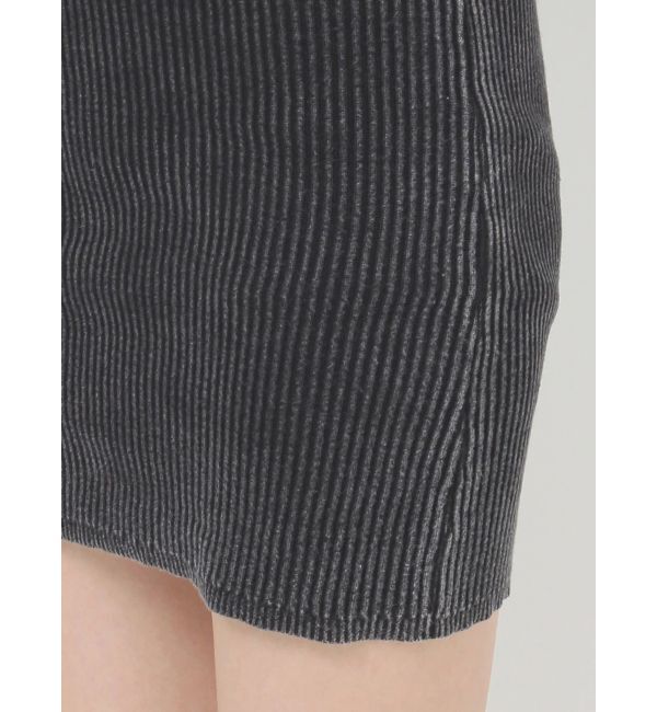 GYDA「ブリーチハーフZIPリブニットワンピース」|ワンピース|