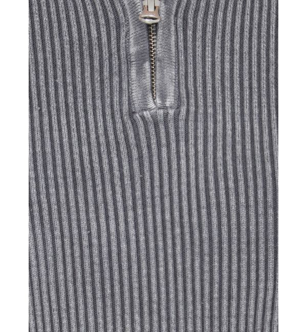 GYDA「ブリーチハーフZIPリブニットワンピース」|ワンピース|