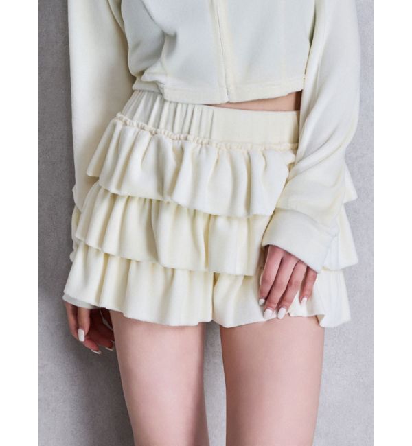 GYDA「Velourフリルショートパンツ」|その他|