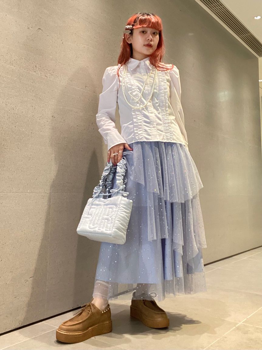 FURFUR「ラメチュールスカート」|スカート|