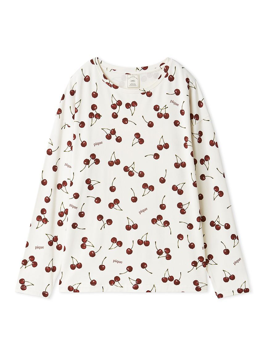 gelato pique「チェリー柄ロンT」|ルームウェア|