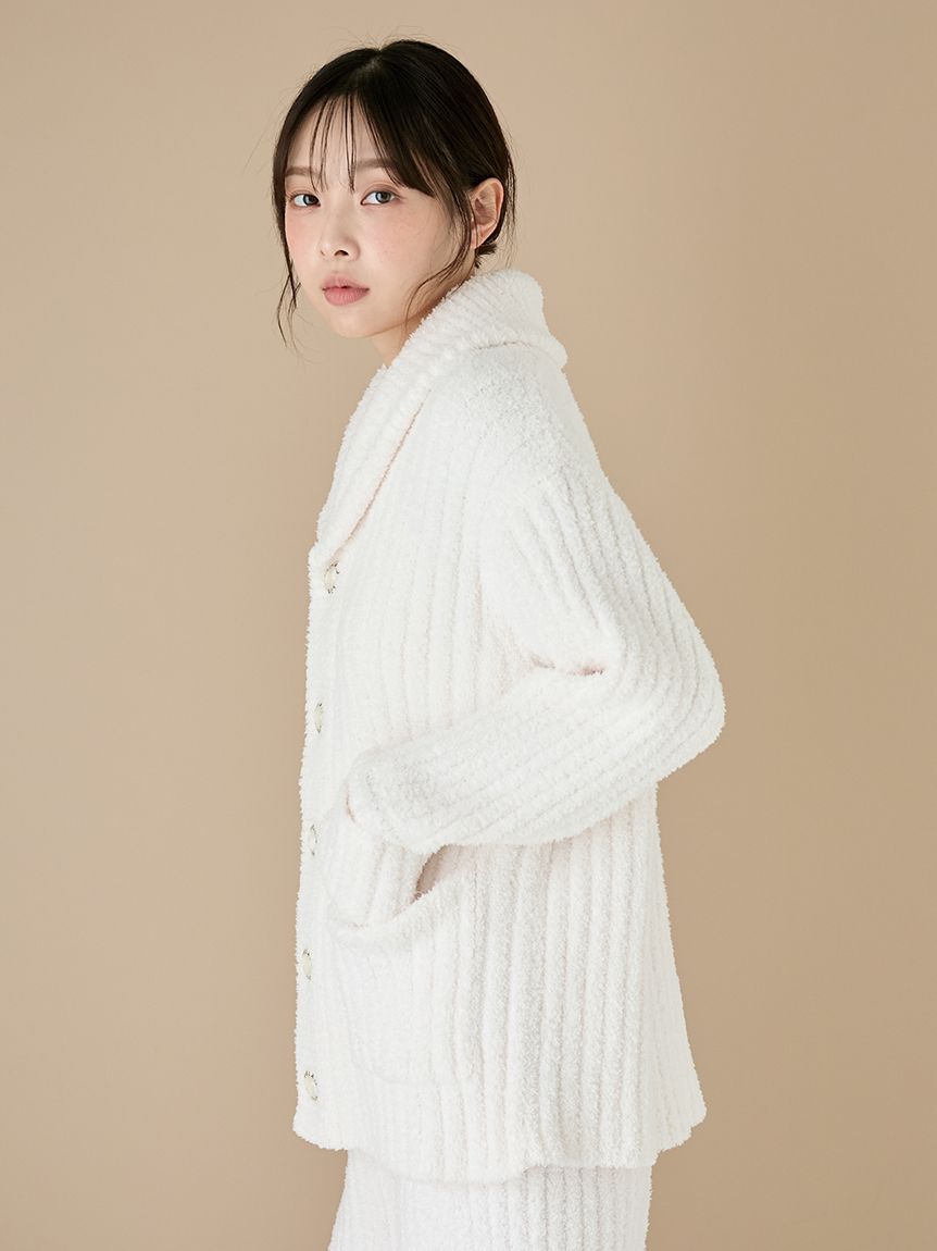 gelato pique「パウダーリブショールカーディガン」|ルームウェア|