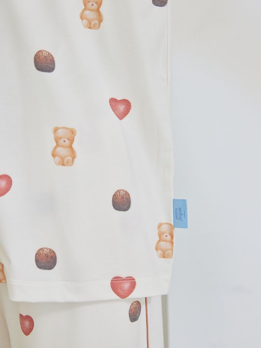 gelato pique「総柄シャツ」|ルームウェア|