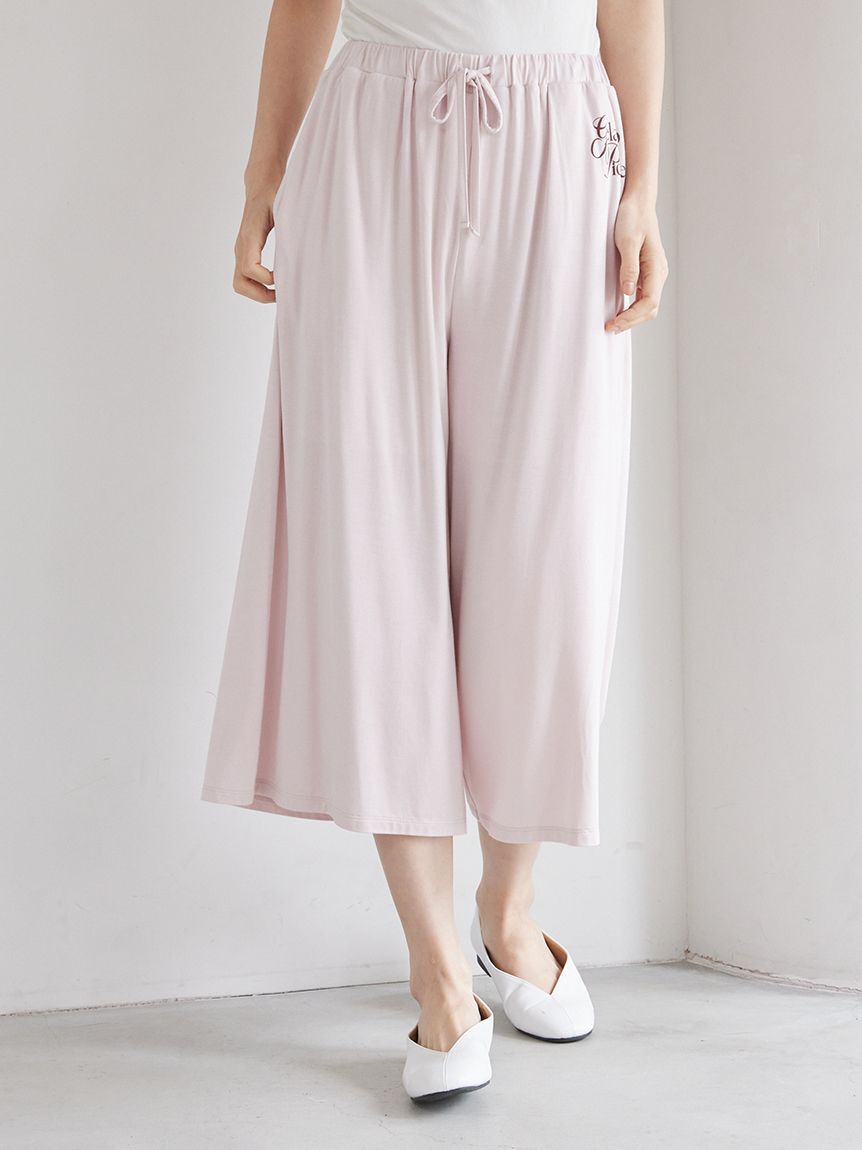 gelato pique「【母の日】【IFMC.】【接触冷感】レーヨンロゴ7分丈パンツ」|ルームウェア|