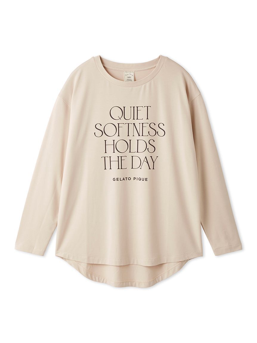 gelato pique「【接触冷感】レーヨンロゴロンT」|ルームウェア|