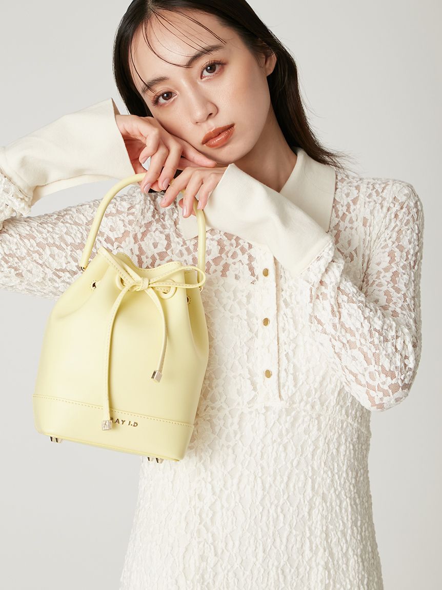 FRAY I.D「ドローストリングリボンバッグ」|ハンドバッグ|