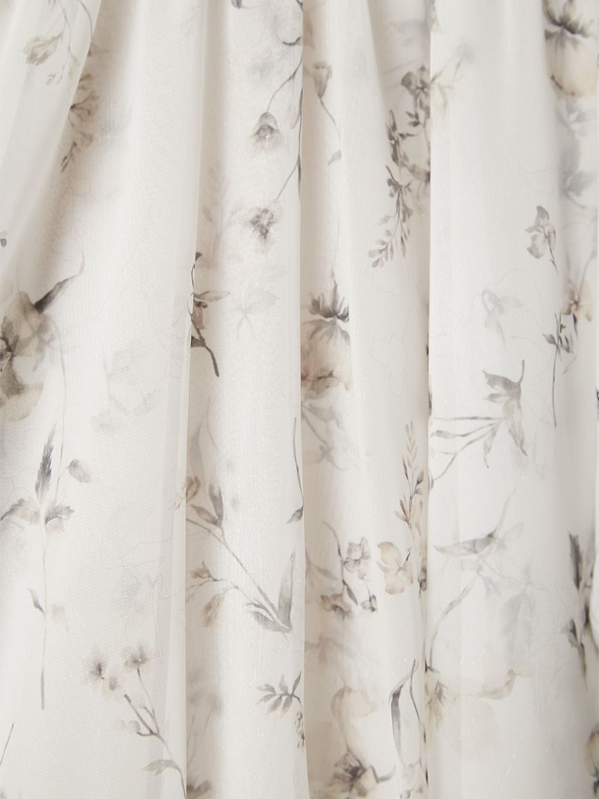 FRAY I.D「【00サイズ】フラワープリントオフショルティアードワンピース」|ワンピース|