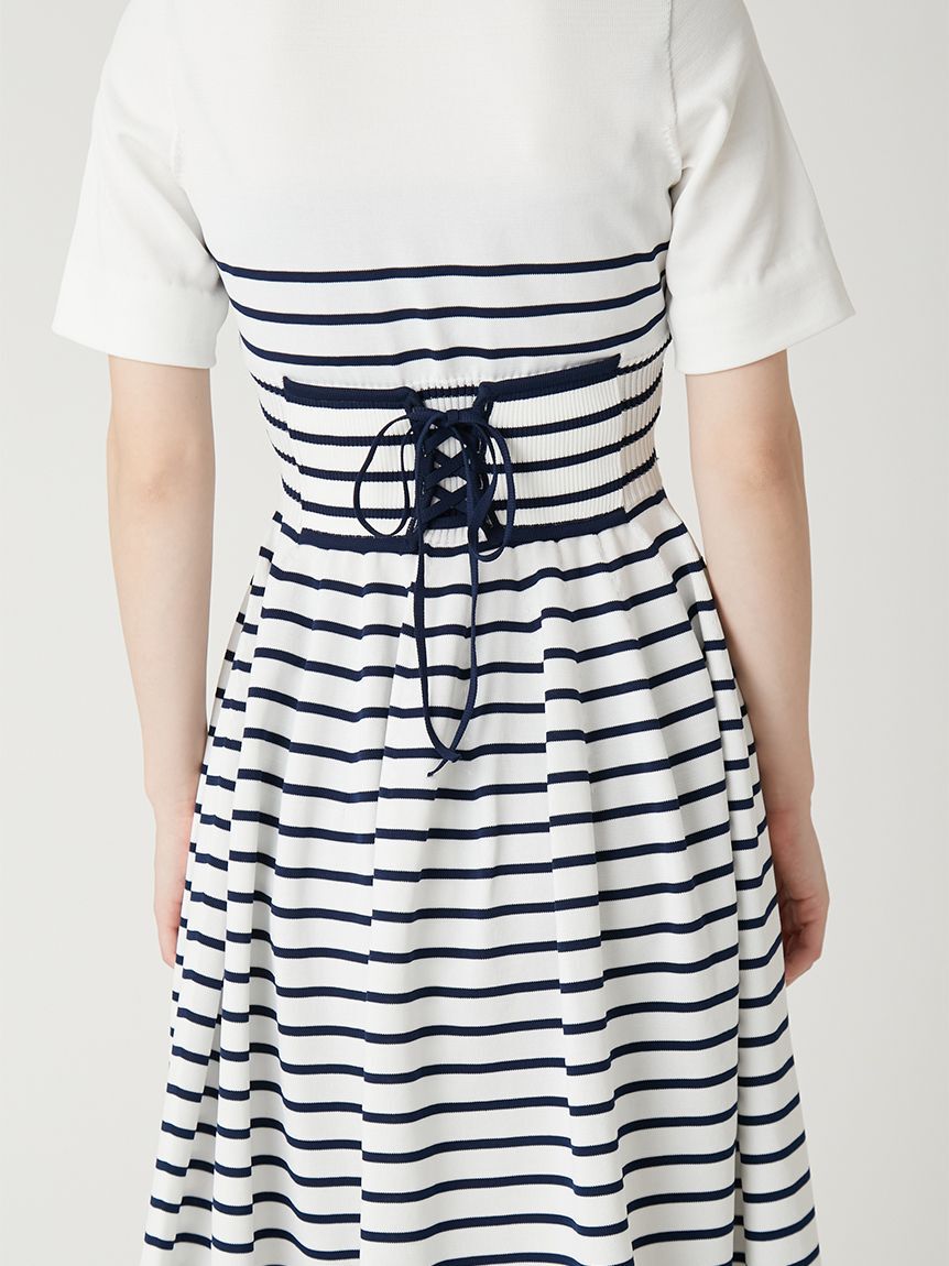 FRAY I.D「ホールガーメントポロカラーワンピース」|ワンピース|