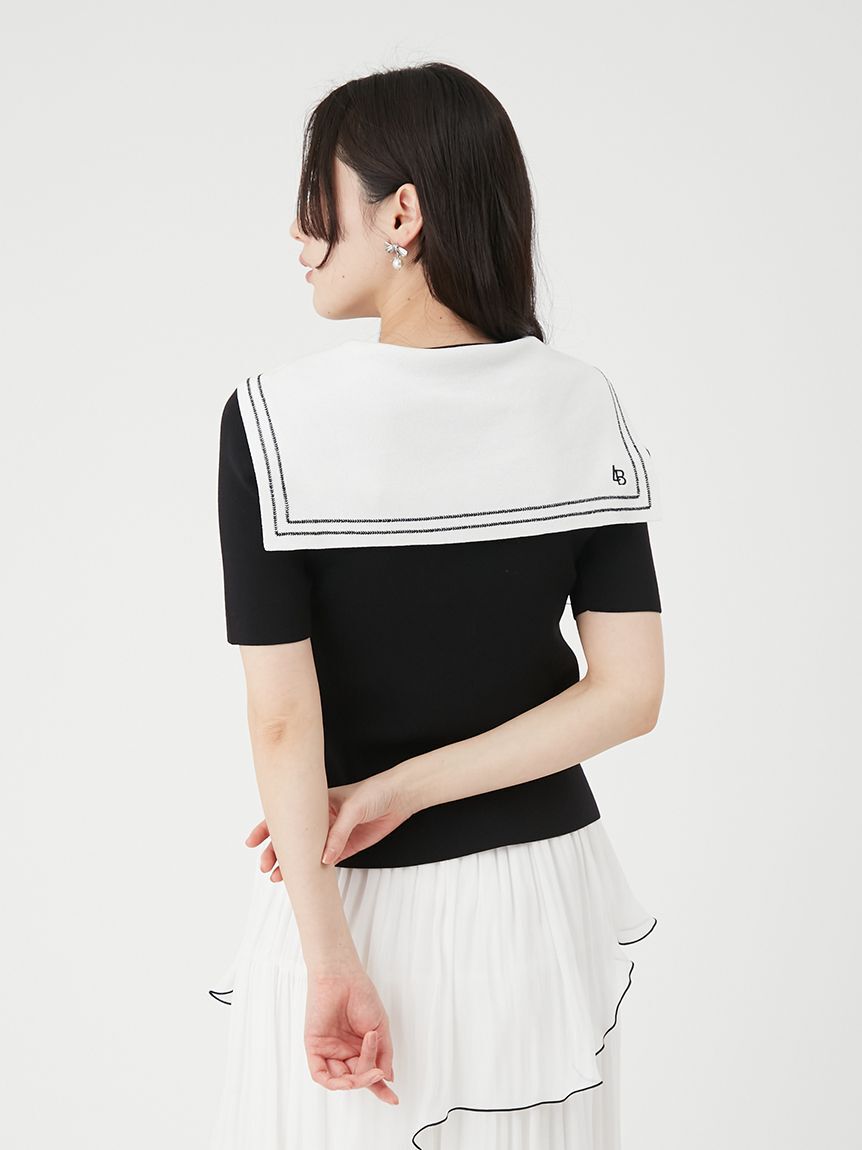 LILY BROWN「レイヤードセーラーカラーニット」|ニット・セーター|