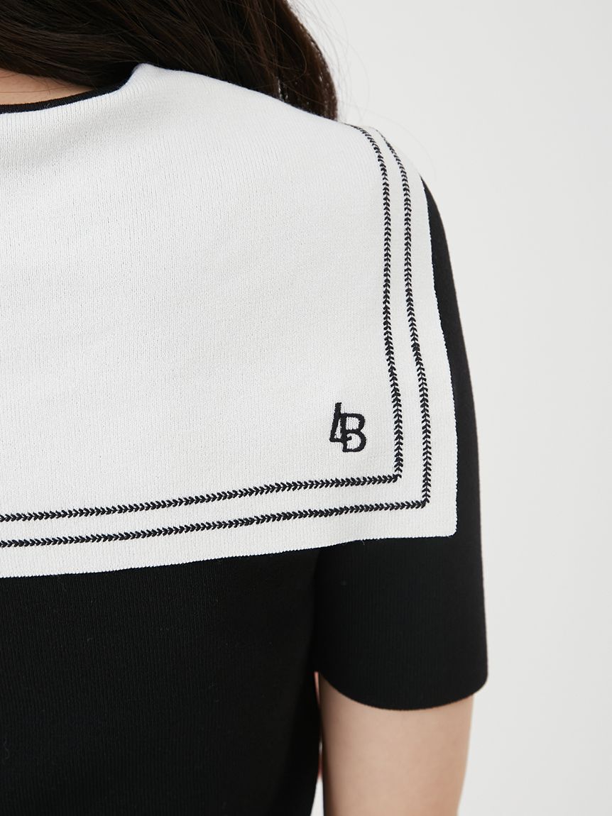 LILY BROWN「レイヤードセーラーカラーニット」|ニット・セーター|