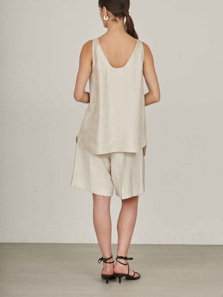 styling/「【セットアップ対応】バックサテンショートパンツ」|チノ|