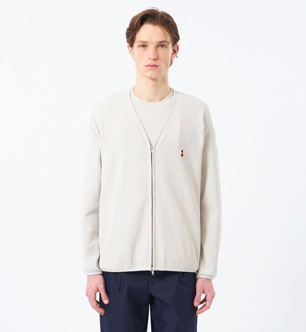 MACKINTOSH PHILOSOPHY「BUCKINGHAM BEAR ミリタリーワッフル カーディガン」|ブルゾン・スタジャン|