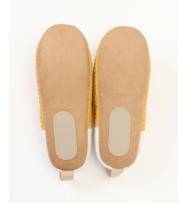 TOKYO DESIGN CHANNEL「YORI ワッフルかかとリボンバブーシュ M」|ルームシューズ|