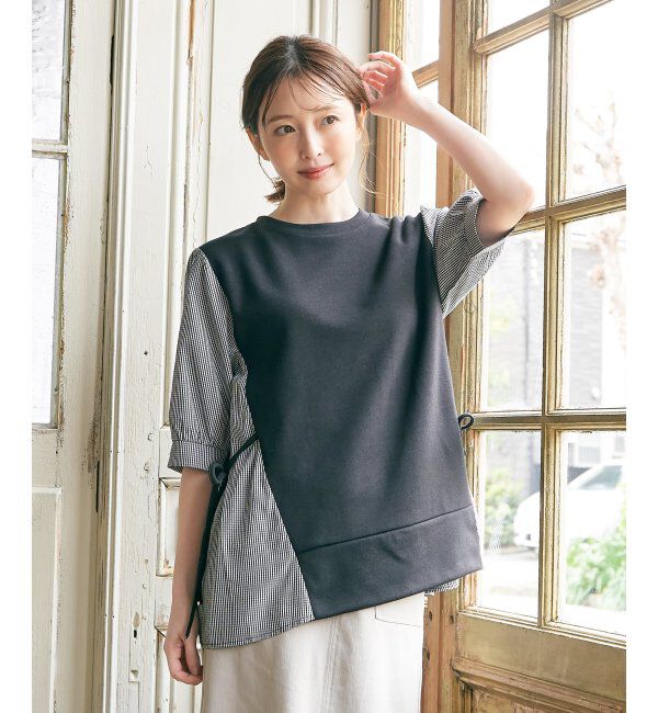ikka「袖切り替えレイヤードプルオーバー」|その他|