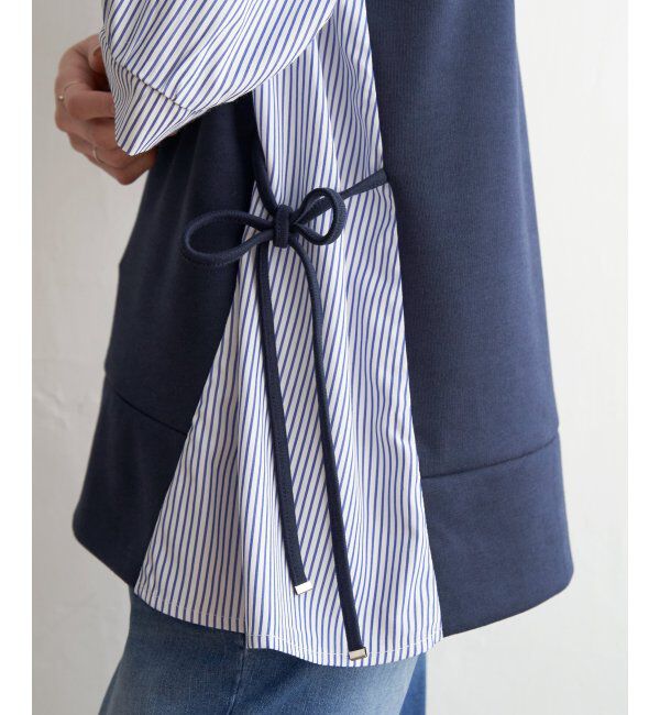 ikka「袖切り替えレイヤードプルオーバー」|その他|