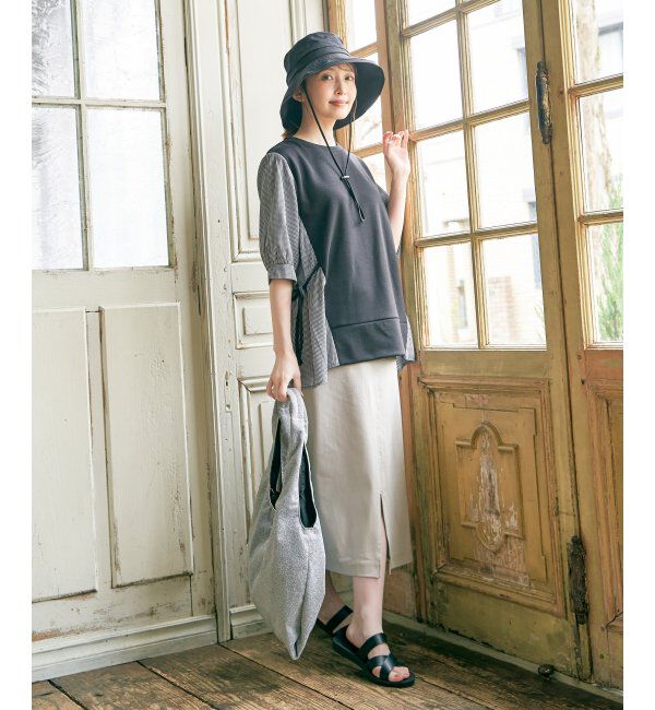 ikka「袖切り替えレイヤードプルオーバー」|その他|