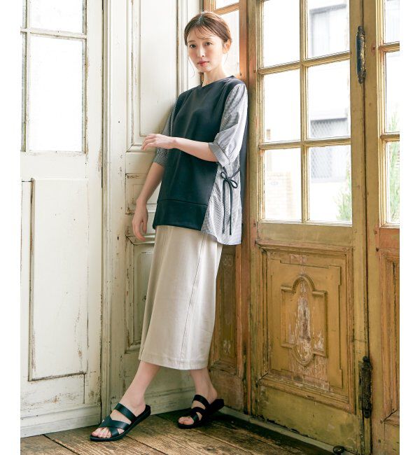 ikka「袖切り替えレイヤードプルオーバー」|その他|