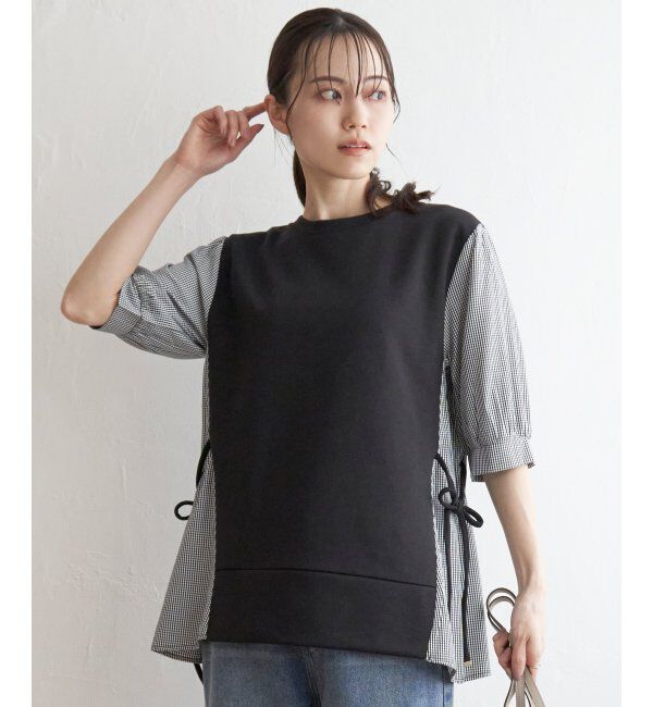 ikka「袖切り替えレイヤードプルオーバー」|その他|