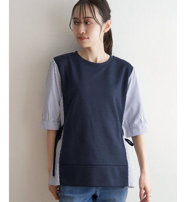 ikka「袖切り替えレイヤードプルオーバー」|その他|