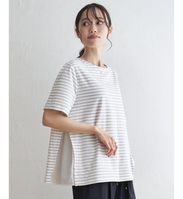 ikka「冷感サイド切替ボーダーPO」|その他|