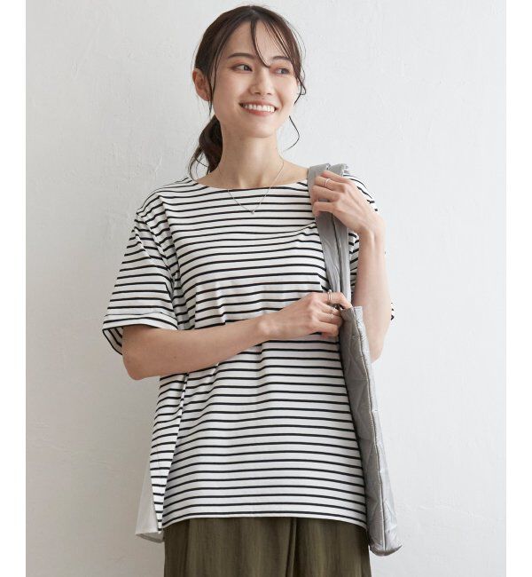 ikka「冷感サイド切替ボーダーPO」|その他|