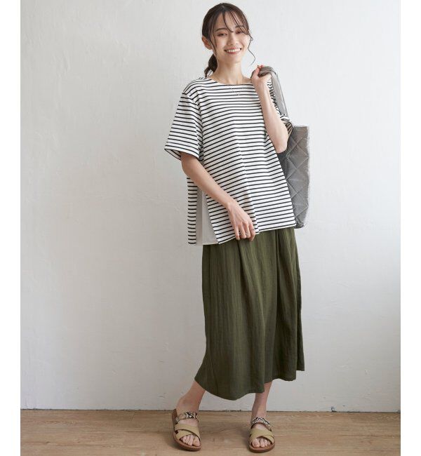 ikka「冷感サイド切替ボーダーPO」|その他|