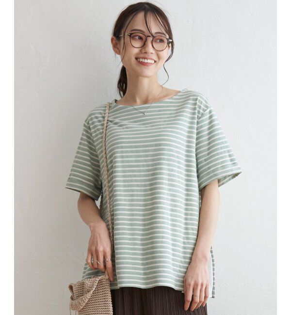 ikka「冷感サイド切替ボーダーPO」|その他|