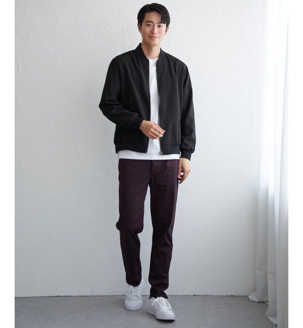 ikka「撥水メランジリブブルゾン」|ブルゾン・スタジャン|