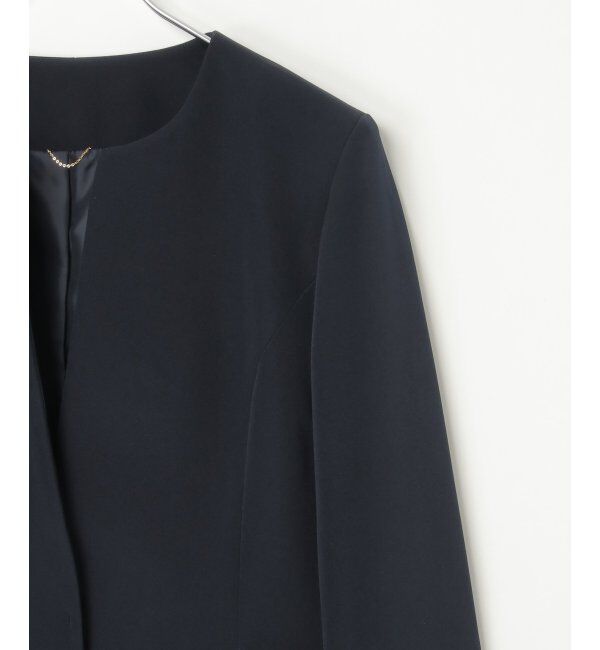 IKKA LOUNGE「【洗濯機で洗える／セットアップ対応】ウォッシャブルキーネックジャケット」|その他|