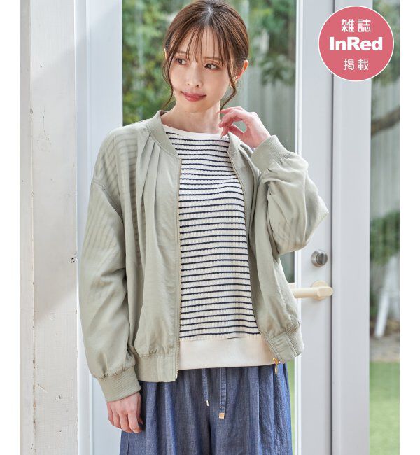 ikka「【雑誌InRed5月号掲載】シアーリブブルゾン」|ブルゾン・スタジャン|