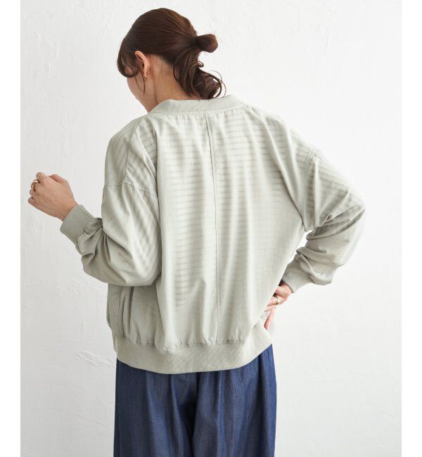 ikka「【雑誌InRed5月号掲載】シアーリブブルゾン」|ブルゾン・スタジャン|