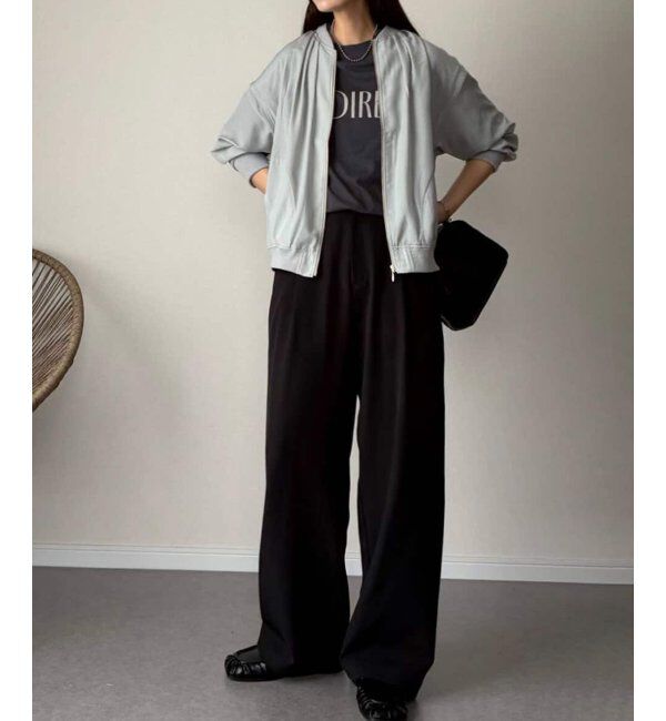 ikka「【雑誌InRed5月号掲載】シアーリブブルゾン」|ブルゾン・スタジャン|