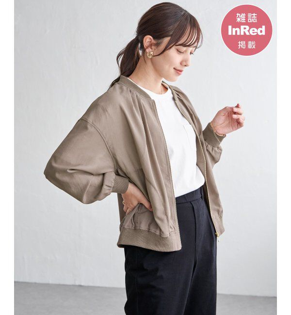 ikka「【雑誌InRed5月号掲載】シアーリブブルゾン」|ブルゾン・スタジャン|コーヒー