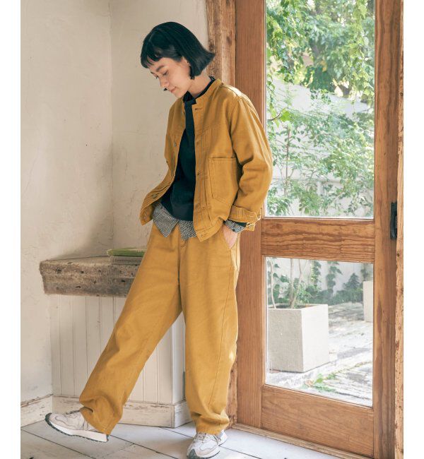 Lbc with Life「ＬＢＣデニムノーカラージャケット」|ブルゾン・スタジャン|