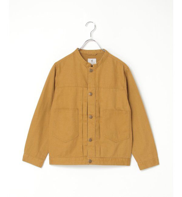 Lbc with Life「ＬＢＣデニムノーカラージャケット」|ブルゾン・スタジャン|